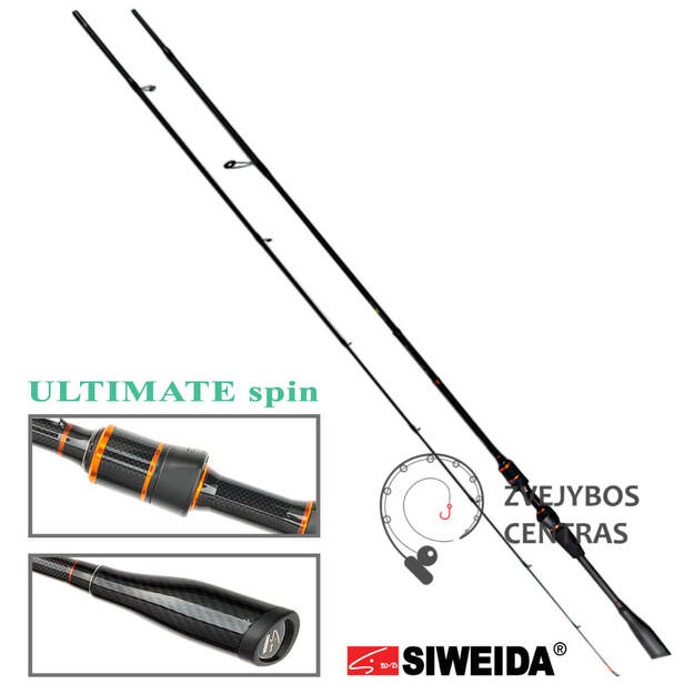 Siweida ULTIMATE spiningas /2,13m; 2,28m; 2,44m/ 4-17g