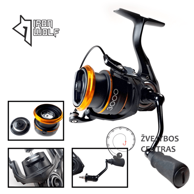 Ritė Iron Wolf Expert Superlight 3000 seklus būgnelis