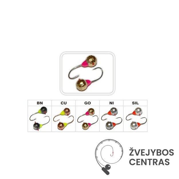 Volframinė SPHERE avižėlė 3mm 0.26g Sidabras 2
