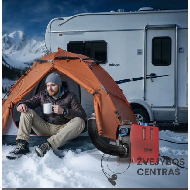 Autonominis Dyzelinis šildytuvas VEVOR 12-24V 5-8KW 3