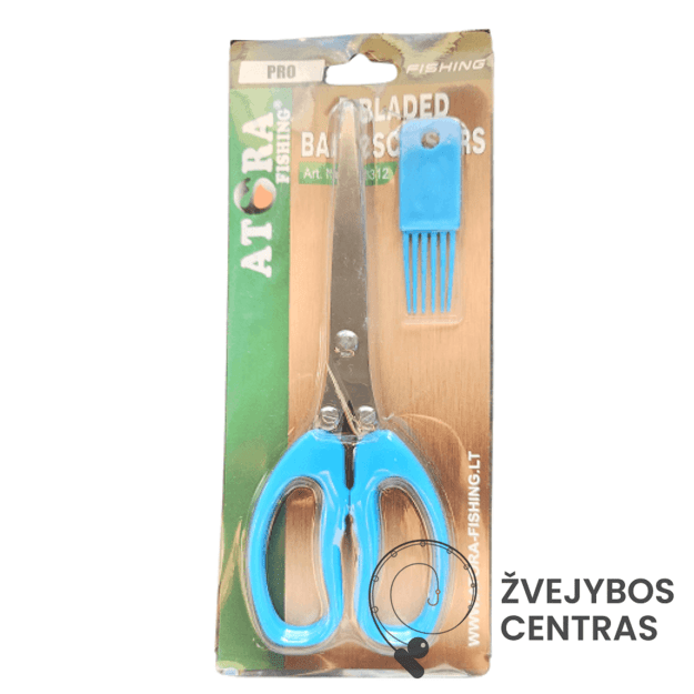 5 AŠMENŲ nerūdijančio plieno žirklės masalams (19 cm)