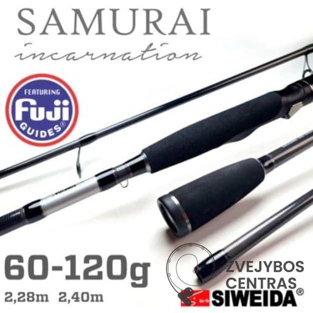 Spiningas Siweida SAMURAI INCARNATION (60–120 g); 2.28 m; 2.4m;
