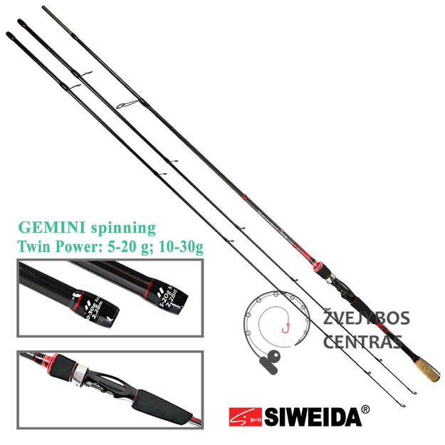 Spiningas Siweida GEMINI Jig- du užmetimo blankai