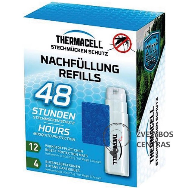 Uodus atbaidančio įrenginio Thermacell užpildymo komplektas 48h