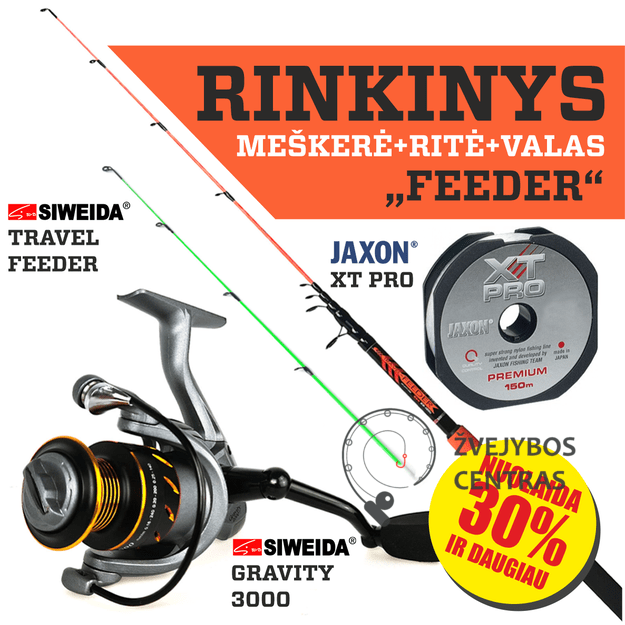Žvejo mėgėjo - FEEDER /Dugnines RINKINYS