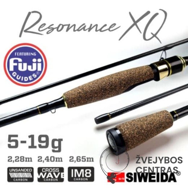 Spiningas Siweida RESONANCE XQ (5–19 g)  2.28m; 2.4m; 2.65m