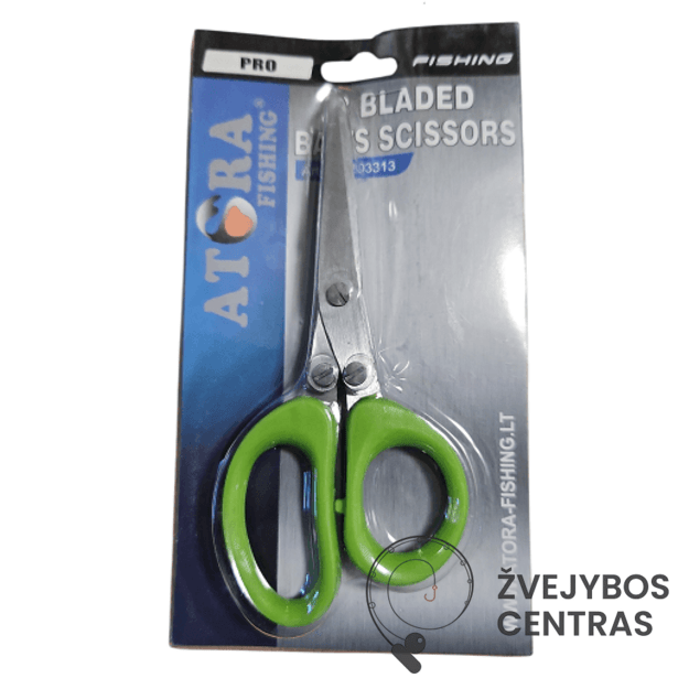 3 AŠMENŲ nerūdijančio plieno žirklės masalams (13 cm)