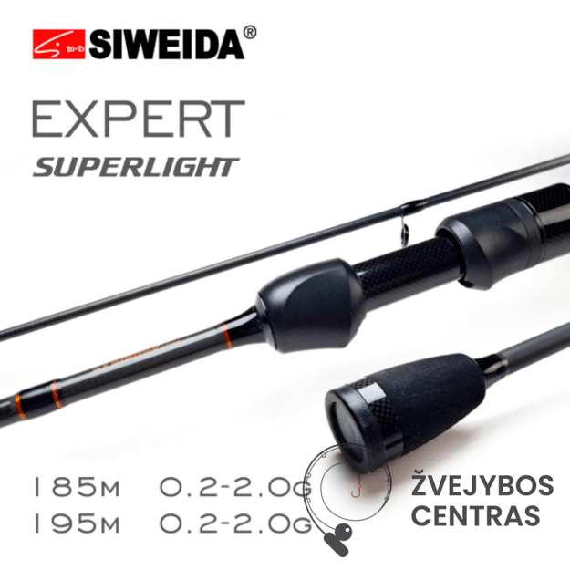 Spiningas Siweida EXPERT SUPERLIGHT 0,2-2,0g (1,85 m / 1,95 m) 1