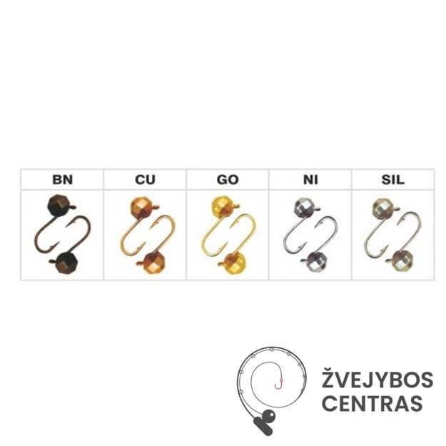 Volframinė SPHERE avižėlė 4mm 0.55g Auksas 1