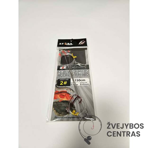 Ready-to-Use Flounder Fishing Rig hook nr 2