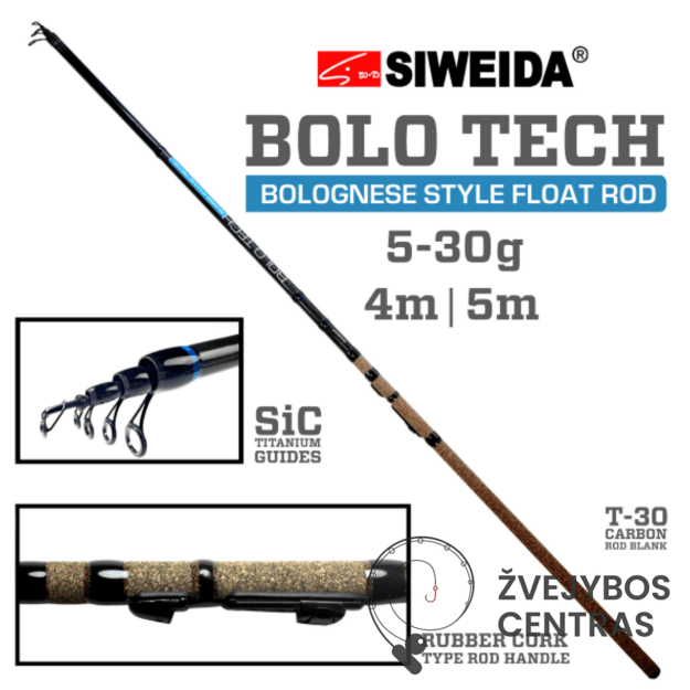 Meškerė Siweida BOLO TECH (4.00m / 5.00m) 5-30g.