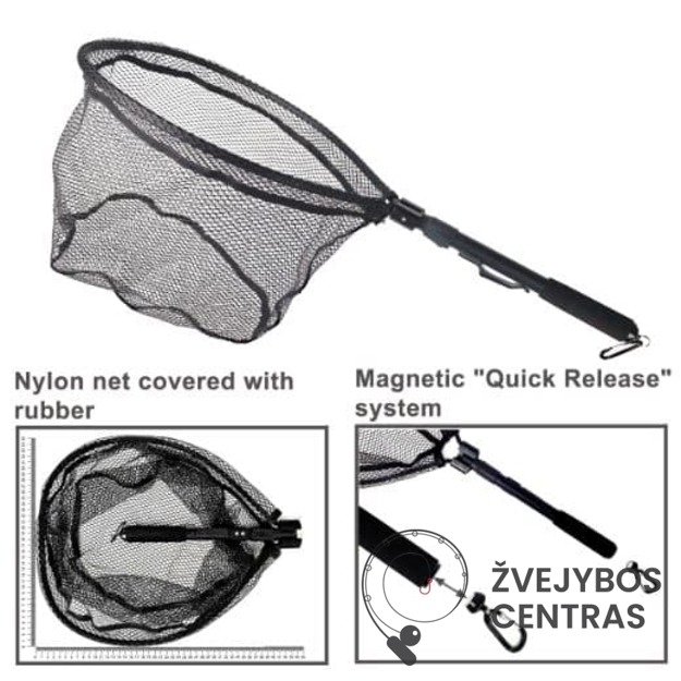 Braidymo graibštas RUNOS TROUT su gumuotu tinkleliu