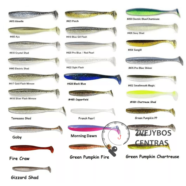 Keitech Easy Shiner 5 guminukas