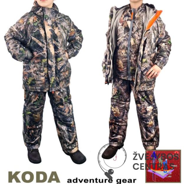 Žieminis-demisezoninis vaikiškas kostiumas KODA KA 4 sluoksniai – viename.