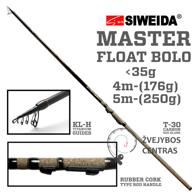 Meškerė Siweida MASTER FLOAT BOLO.,4m.,5m.,-35g