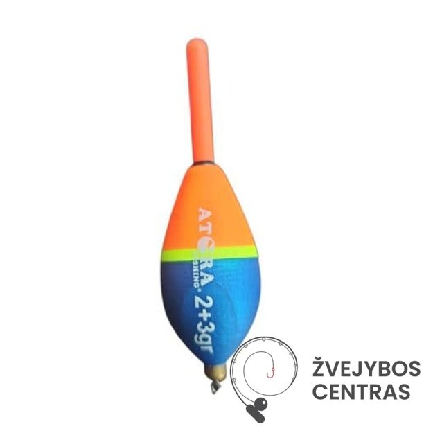 Slankiojanti ovali plūdė „Atora“ (stovinčiam vandeniui) 2+2, 2+3, 2+4g