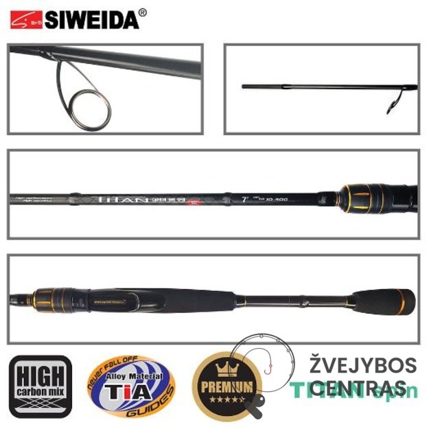 Spiningas Siweida TITAN SPIN 2.28m,2.40m,265m 5–28 g