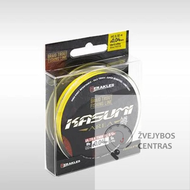 Pintas valas HERAKLES KASUMI YELLOW 90m – 0,05mm 3,65kg