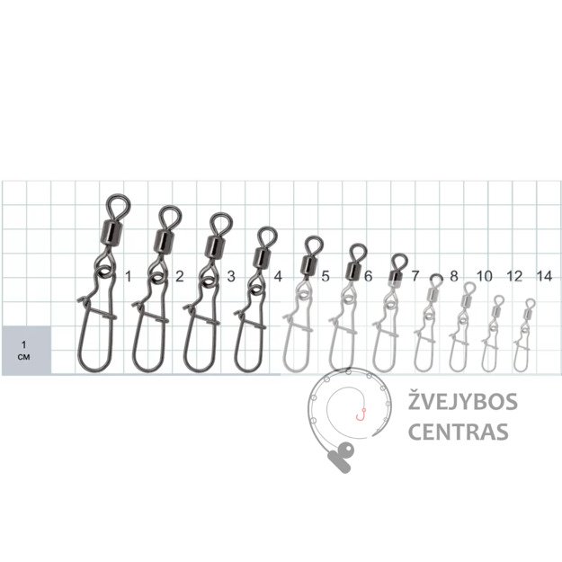 Suktukas su karabinu Gurza Rolling swivel